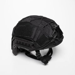 Кавер на шолом FAST із Velcro липучками / Захисний чохол з сітчастими вставками чорний розмір S sd3703bls-S фото
