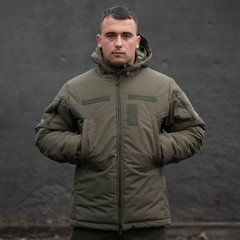 Чоловіча зимова куртка "MILITARY" олива розмір S for00820bls-S фото
