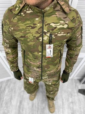 Зимний Водонепроницаемый мужской Костюм Куртка + Брюки Combat SoftShell на двойном флисе мультикам размер M 12959bls-M фото