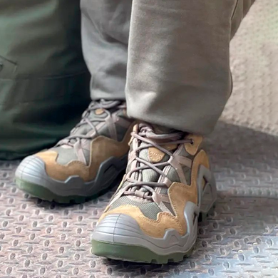 Чоловічі Тактичні Кросівки Vaneda / Легке взуття нубук хакі розмір 40 90008bls-40 фото