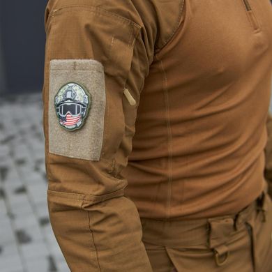 Мужской убакс Military рип-стоп с липучками под шевроны койот размер S bkrML-1bls-S фото