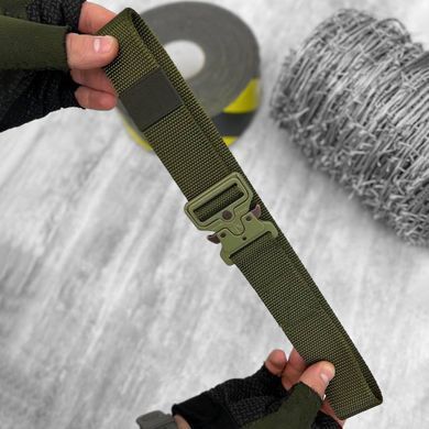 Міцний нейлоновий Ремінь Single Sword Cobra із швидкознімною полімерною пряжкою олива 15085bls фото