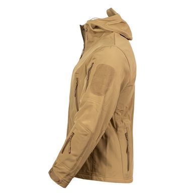 Тактична куртка Soutenu Softshell з липучками під шеврони койот розмір S тмс01917bls-S фото