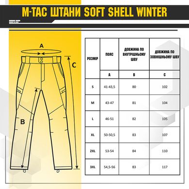 Штаны M-Tac Soft Shell Winter Coyote S 1320bls-S фото