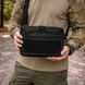 Тактична сумка через плече Cordura з патч-панеллю чорна 25&times;20&times;5,5 см ws66814bls фото 4