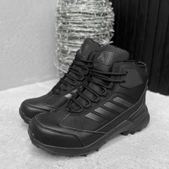 Мужские зимние кроссовки "Profisport" меховая подкладка / Утепленная обувь из термоткани черная размер 42 buy56751bls-42 фото