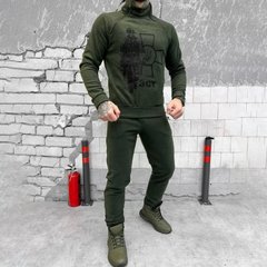 Чоловічий флісовий костюм з принтом / Убакс + штани хакі розмір S buy59937bls-S фото