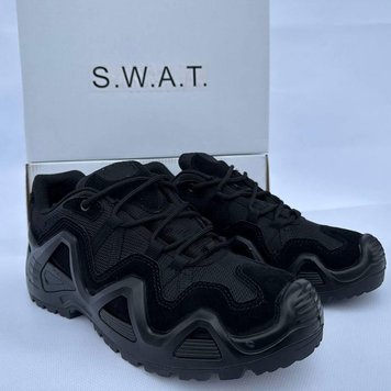 Кросівки SWAT з сітчастими вставками на протекторній підошві чорні розмір 40 for00228bls-40 фото