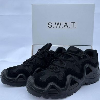 Кросівки SWAT з сітчастими вставками на протекторній підошві чорні розмір 40 for00228bls-40 фото