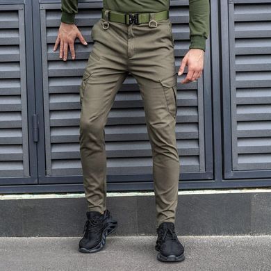 Чоловічі Штани - Карго Pobedov Tactical на 6 кишень / Еластичні Брюки хакі розмір XL PNcr1 287khbls-XL фото
