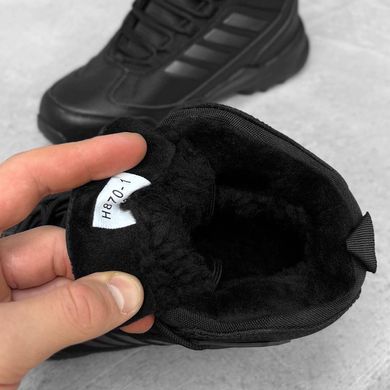 Мужские зимние кроссовки "Profisport" меховая подкладка / Утепленная обувь из термоткани черная размер 41 buy56751bls-41 фото