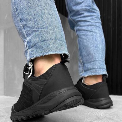 Мужские зимние кроссовки с резиновой подошвой и меховой подкладкой черные размер 41 buy56006bls-41 фото