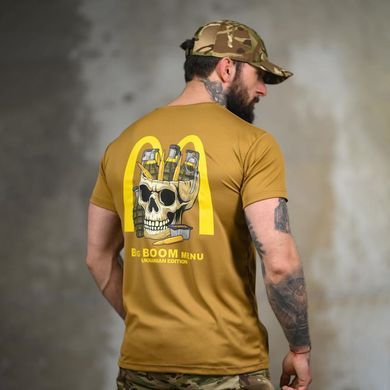 Потовідвідна футболка Selion з принтом Boom menu койот розмір M buy95272bls-M фото