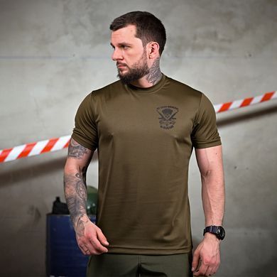 Потоотводная футболка Водитель с принтом на груди и спине олива размер 2XL buy92787bls-2XL фото