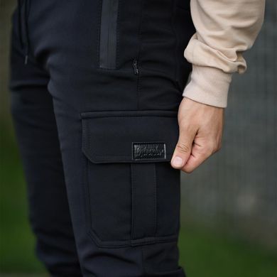 Зимние мужские Брюки Flash Intruder Softshell на флисе / Утепленные брюки в черном цвете размер L 1589544197bls-L фото