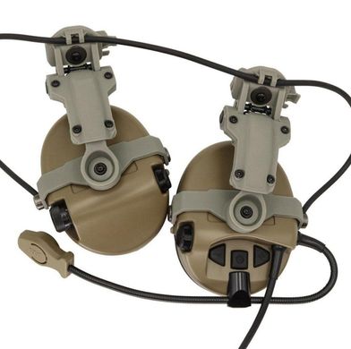 Міцні Адаптери для кріплення активних Навушників SORDIN на шолом олива 10х15 см nh225bls фото
