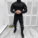 Чоловічий міцний Костюм SWAT Убакс + Штани з Наколінниками/ Польова Форма ріп-стоп чорна розмір M 14393bls-M фото 1