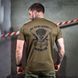 Потоотводная футболка Водитель с принтом на груди и спине олива размер 2XL buy92787bls-2XL фото 3