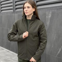 Женская Демисезонная Куртка "Pobedov Shadow" Soft Shell на микрофлисе хаки размер S pobOWku2 875khbls-S фото