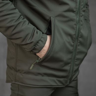 Зимняя форма Zero Softshell куртка с капюшоном + брюки олива размер S buy89889bls-S фото