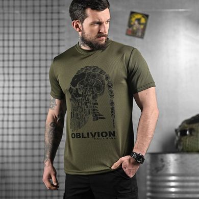 Потовідвідна футболка Oblivion Tactical з принтом Viking олива розмір L buy92089bls-L фото