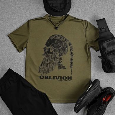 Потовідвідна футболка Oblivion Tactical з принтом Viking олива розмір L buy92089bls-L фото