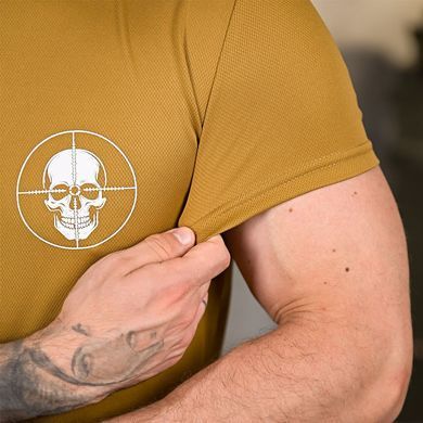 Потовідвідна футболка One Shot з принтом на грудях та спині койот розмір M buy93138bls-M фото