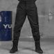 Чоловічі міцні Штани з Накладними кишенями на липучках / Щільні Брюки ріп-стоп чорні розмір M 50414-bls-M фото 1