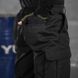 Чоловічі міцні Штани з Накладними кишенями на липучках / Щільні Брюки ріп-стоп чорні розмір M 50414-bls-M фото 7