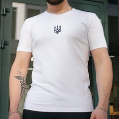 Мужская футболка Intruder свободного кроя с вышивкой трезубцем белая размер S 1223030124bls-S фото
