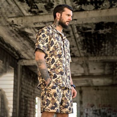 Комплект Oblivion Tactical Camo Palm Сорочка з коротким рукавом + Шорти коричневий розмір S-M buy92986bls-S-M фото