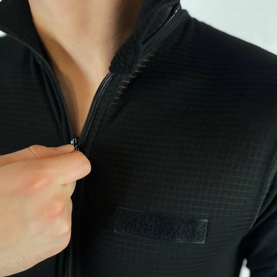 Чоловіча щільна Термобілизна до -20°C / Теплозберігаючий костюм Кофта з високою горловиною + Штани чорний розмір L 1090bls-L фото