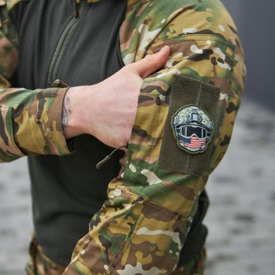Чоловічий убакс Military ріп-стоп з липучками під шеврони мультикам розмір S bkrML-3bls-S фото