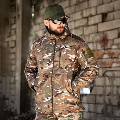 Куртка с капюшоном Riot Softshell с двойным флисом мультикам размер M buy93957bls-M фото