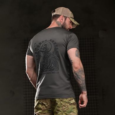 Потовідвідна футболка Born of War з принтом Para Bellum сіра розмір S buy96902bls-S фото