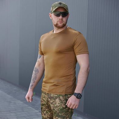 Тактична футболка R-Military з перфорацією койот розмір M bkr9512011bls-M фото