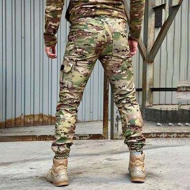 Утеплені чоловічі Штани Intruder Flash Softshell на флісі / Щільні Брюки з 6-ма кишенями мультикам розмір S 1025485533bls-S фото