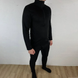 Чоловіча щільна Термобілизна до -20°C / Теплозберігаючий костюм Кофта з високою горловиною + Штани чорний розмір L 1090bls-L фото 2
