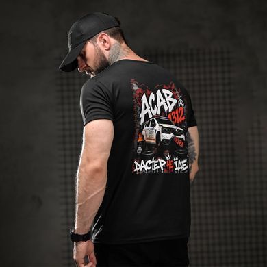 Потовідвідна футболка Selion з принтом ACAB чорна розмір M buy96851bls-M фото