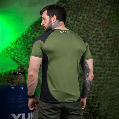 Футболка 5.11 Tactical олива с черными вставками размер XL buy92798bls-XL фото