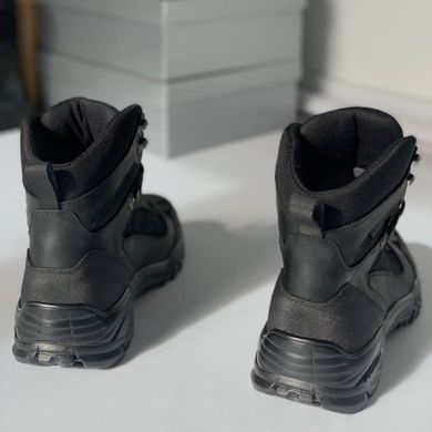 Универсальные демисезонные Ботинки ОТАМАН с ортопедической стелькой и протекторной подошвой / Нубуковые Берцы черные размер 37 80025bls-37 фото