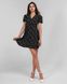 Платье паплин черное с цветочным принтом размер S buy87882bls-S фото 1
