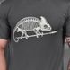 Мужская трикотажная футболка с принтом хамелеон серая размер S buy87004bls-S фото 5