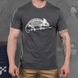 Мужская трикотажная футболка с принтом хамелеон серая размер S buy87004bls-S фото 1