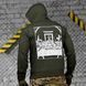 Худи Maklin Ужин с принтом на груди и спине олива размер M buy92238bls-M фото 2