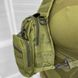 Нагрудна сумка Triada Cordura 1000D / Однолямний рюкзак хакі розмір 19х27х10 см 12290bls фото 2
