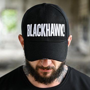 Бейсболка Blackhawk з об'ємною вишивкою чорна розмір універсальний buy96406bls фото