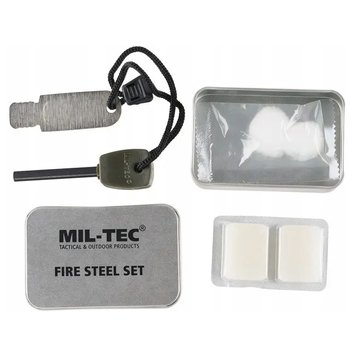 Набір для розведення вогню Mil-Tec Fire Steel Set олива str25656bls фото