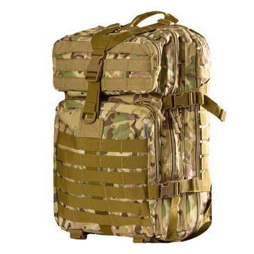Рюкзак Camotec Foray Oxford PVC 40 л з системою кріплення Molle та D-кільцями мультикам 52х32х30 см cmt8590bls фото