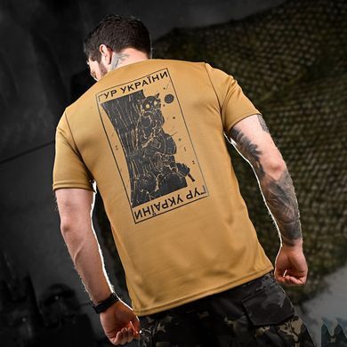 Потоотводная футболка Oblivion Tactical с принтом ГУР койот размер S buy92190bls-S фото